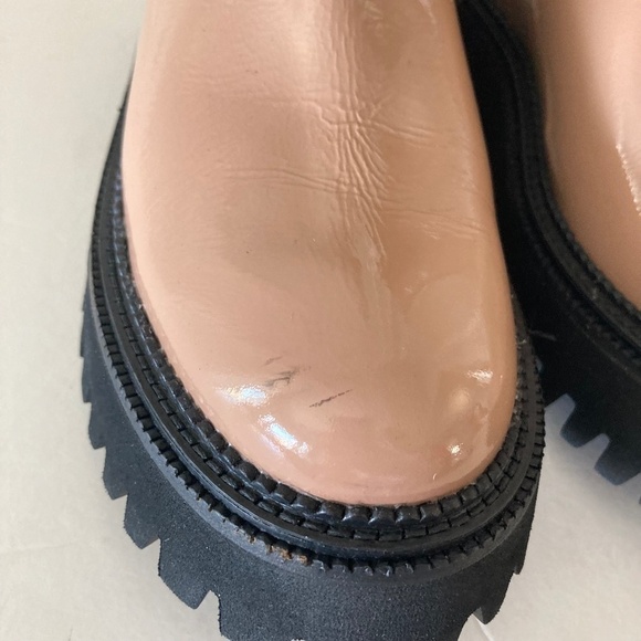 NIB Seychelles Anthropologie Last Chance Beige Patent Leather Boots Sz 7 - Picture 10 of 12